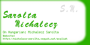 sarolta michalecz business card